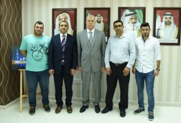 AAU President Meets with the Winners Students from the College of Engineering in the IEEE Competition