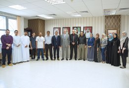 رئيس الجامعة يلتقي بطلبة كلية الهندسة الفائزين في منافسة IEEE -فرع الإمارات-